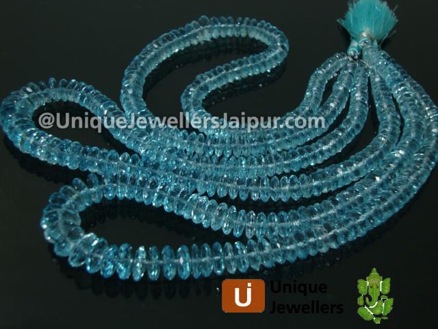 Sky Blue Topaz German Cut Beads